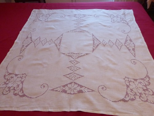 Nappe carree ancienne - carree,