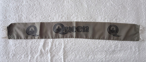 Queen vintage satin scarf - scarf, rare